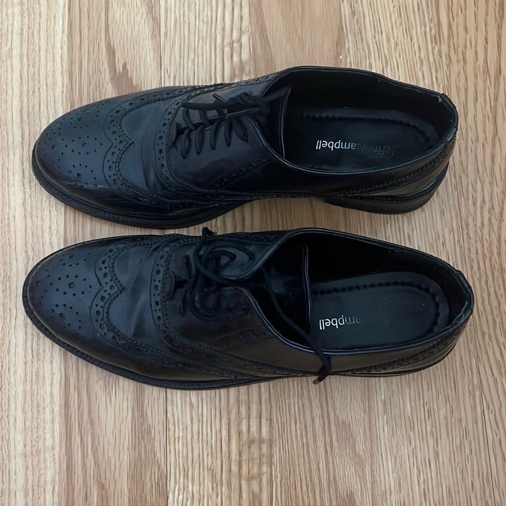 Womens black Oxford dress shoes size 8